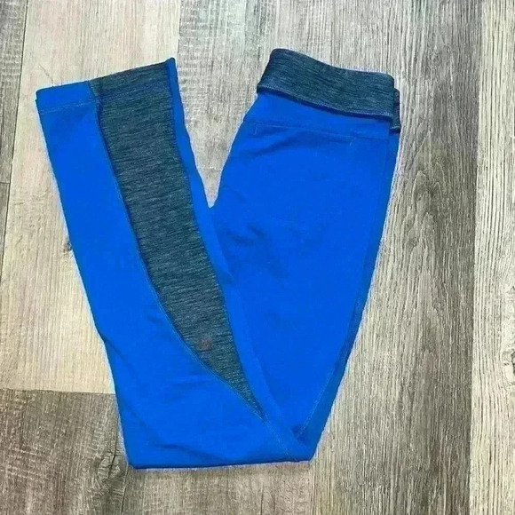 Lululemon Pants Size 4 Womens Blue Limitless Split Set Pant Back Pockets Yoga - Picture 4 of 13